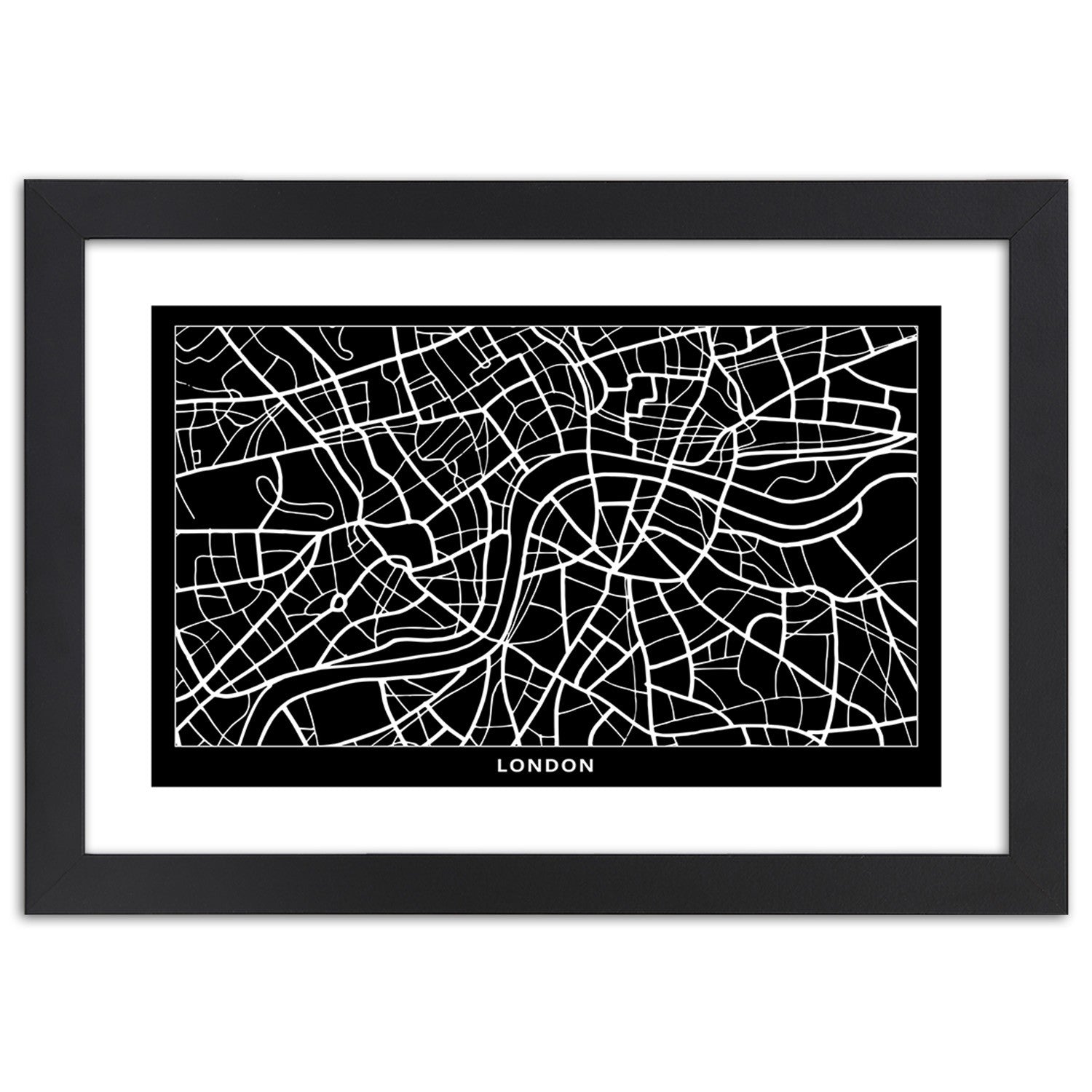 Picture in frame, City plan london