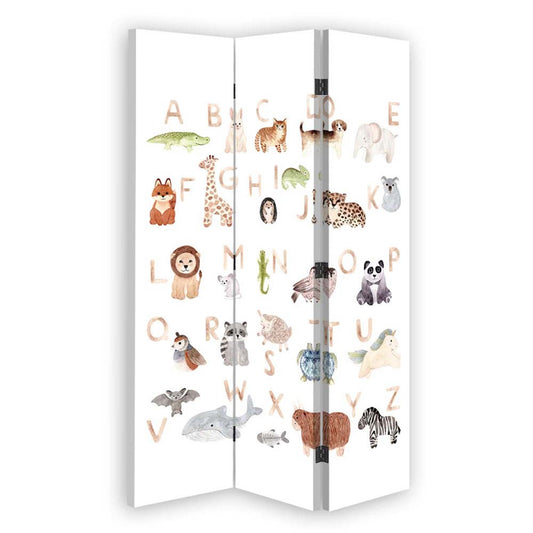 Room divider, Alphabet with animals