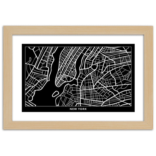 Picture in frame, City plan new york