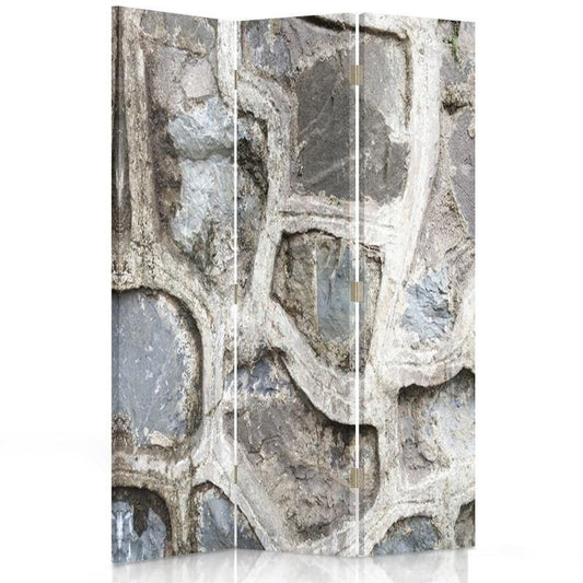Room divider, Grey stone wall
