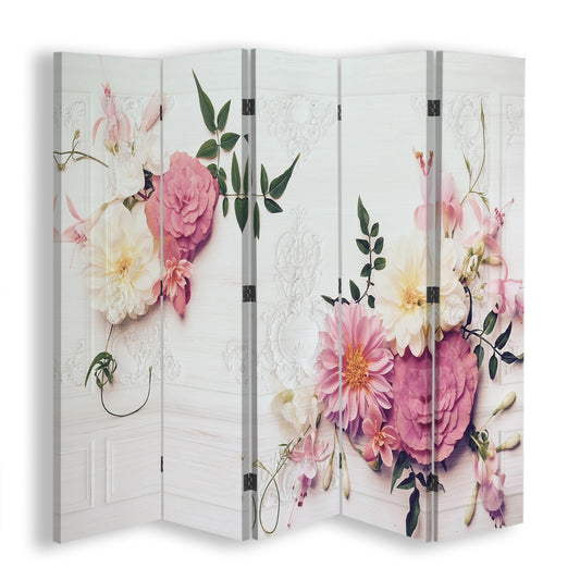 Room divider, Pink flowers