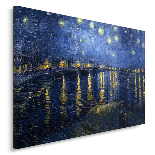 Canvas, Reproduction of the painting by v. van gogh - starry night over the rhone