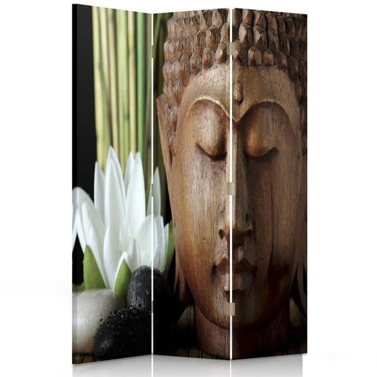 Room divider, Buddha in the wood