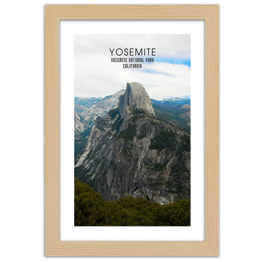 Picture in frame, Rock in yosemite national park