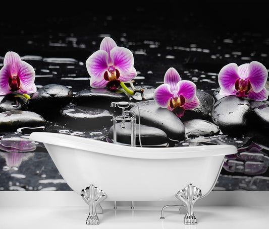 Fototapetai Purpurinės Orchidėjos