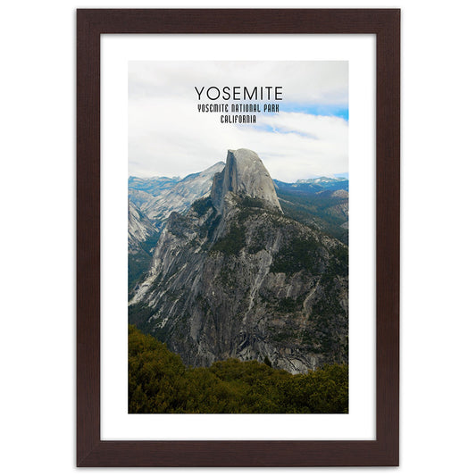 Picture in frame, Rock in yosemite national park