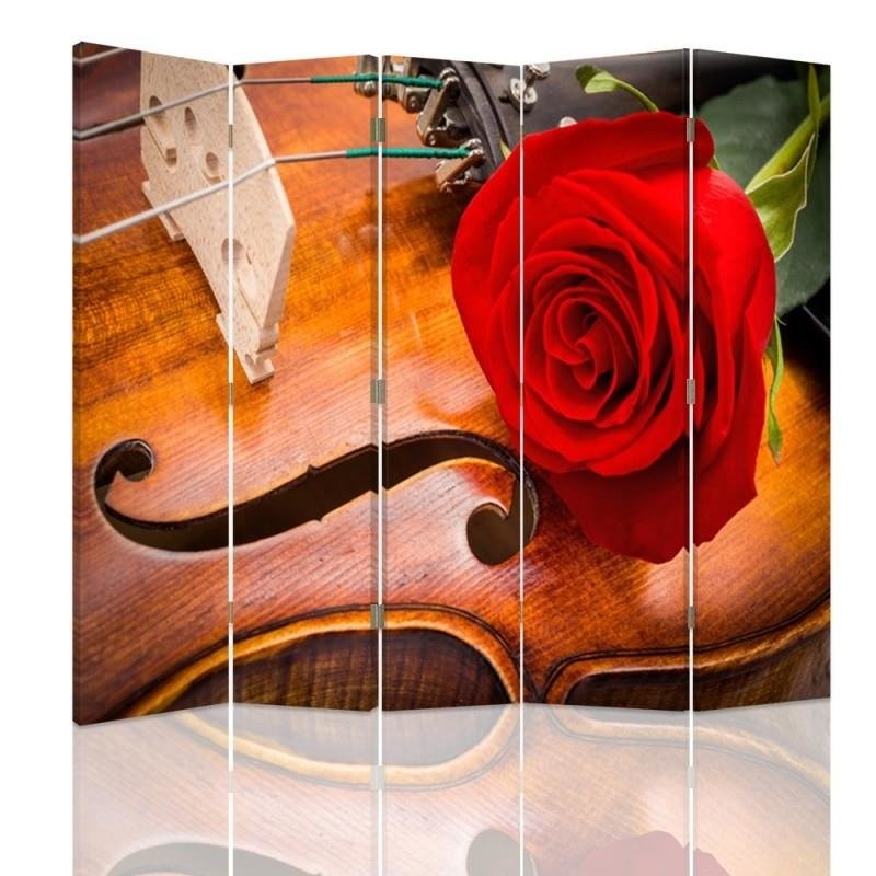 Room divider, Rose on a Violin