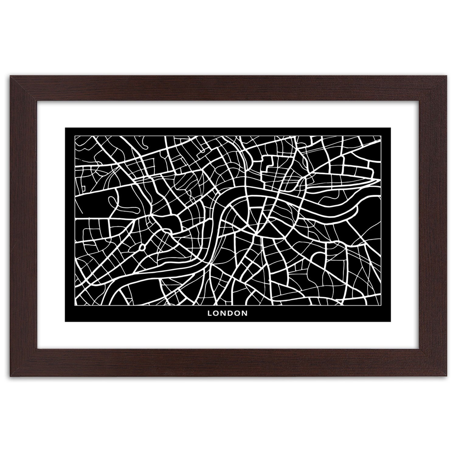 Picture in frame, City plan london