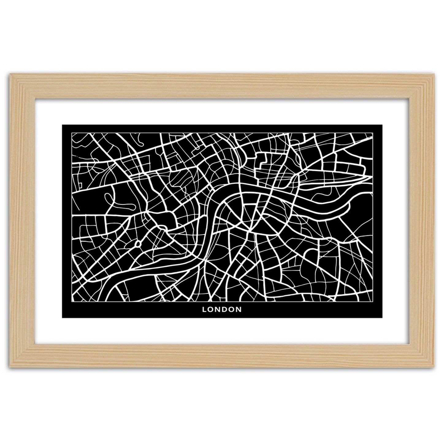 Picture in frame, City plan london