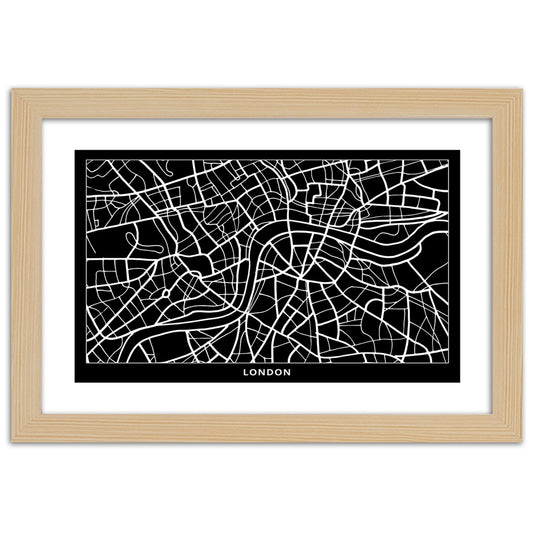 Picture in frame, City plan london