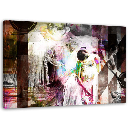 Canvas, Ballerina in a dress - abstract