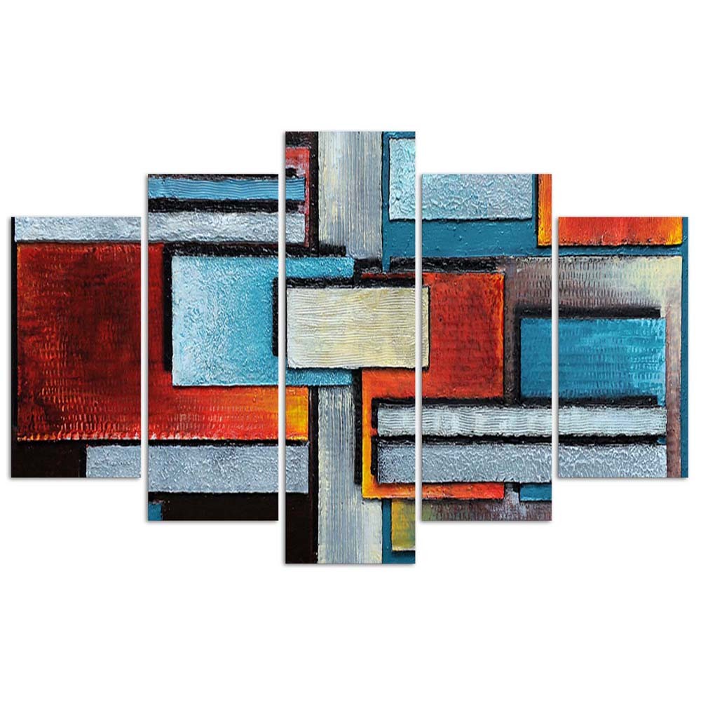 Deco panel, Rectangle composition, 5-panel