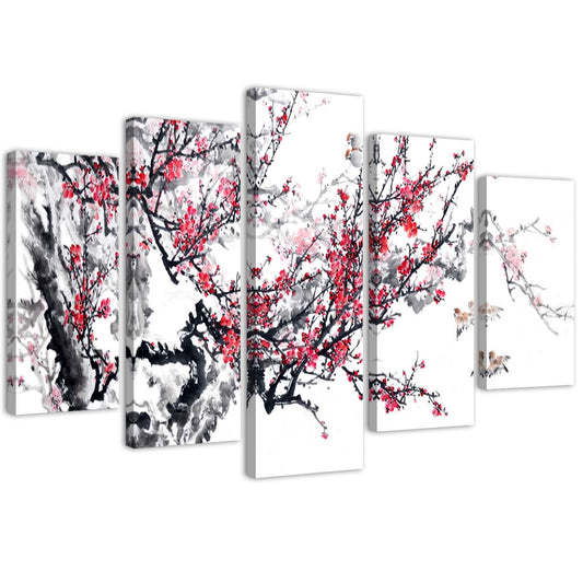 Canvas, Japanese cherry tree