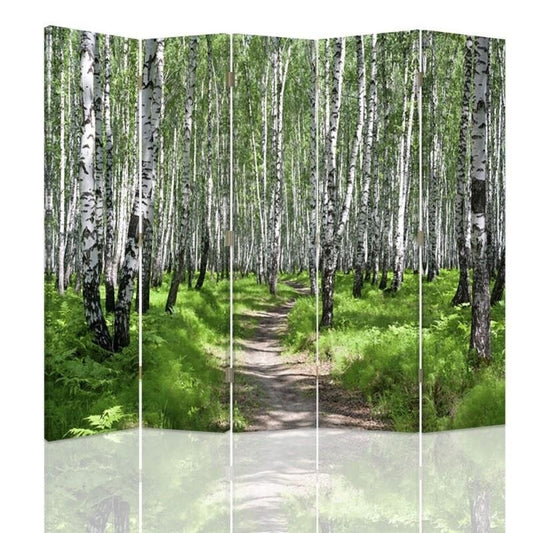 Room divider, Path through the birch forest