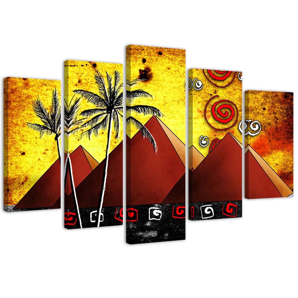 Canvas, Egyptian pyramids