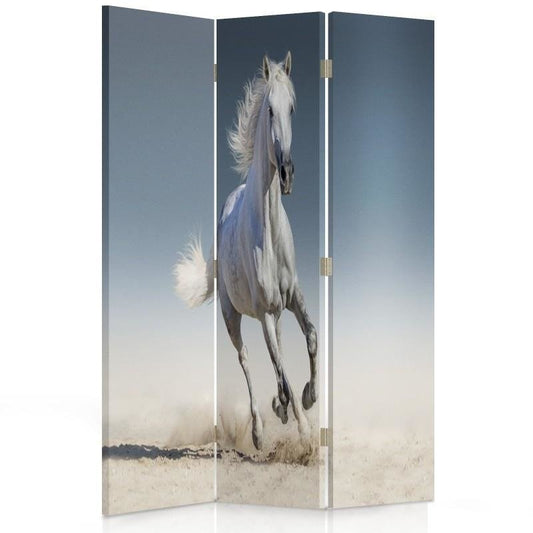 Room divider, Horse running on sand