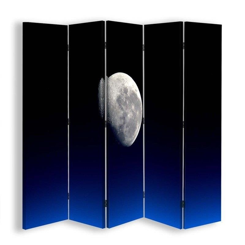 Room divider, Moon in the night sky