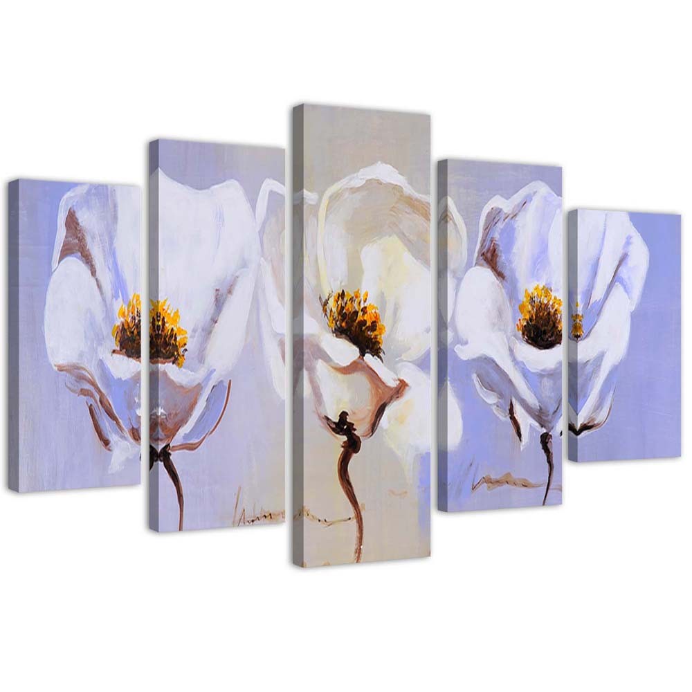 Canvas, Three flowers