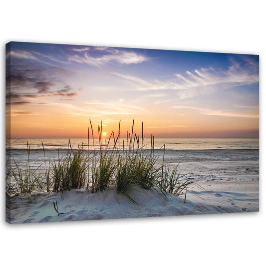 Canvas, Sunset on the beach