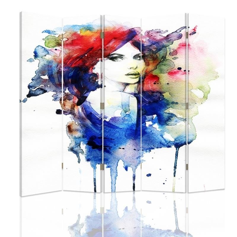 Room divider, Watercolor women