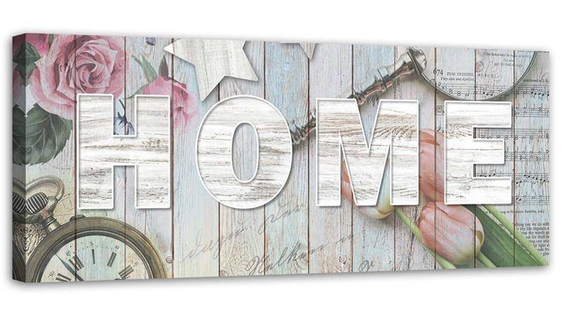 Canvas, Rustic style home inscription