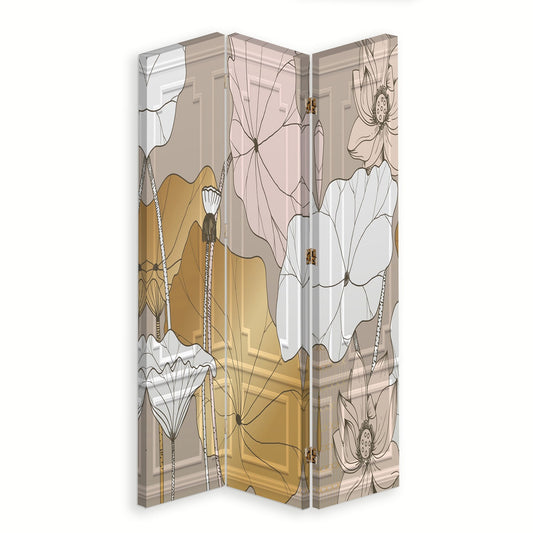 Room divider, Vintage flowers