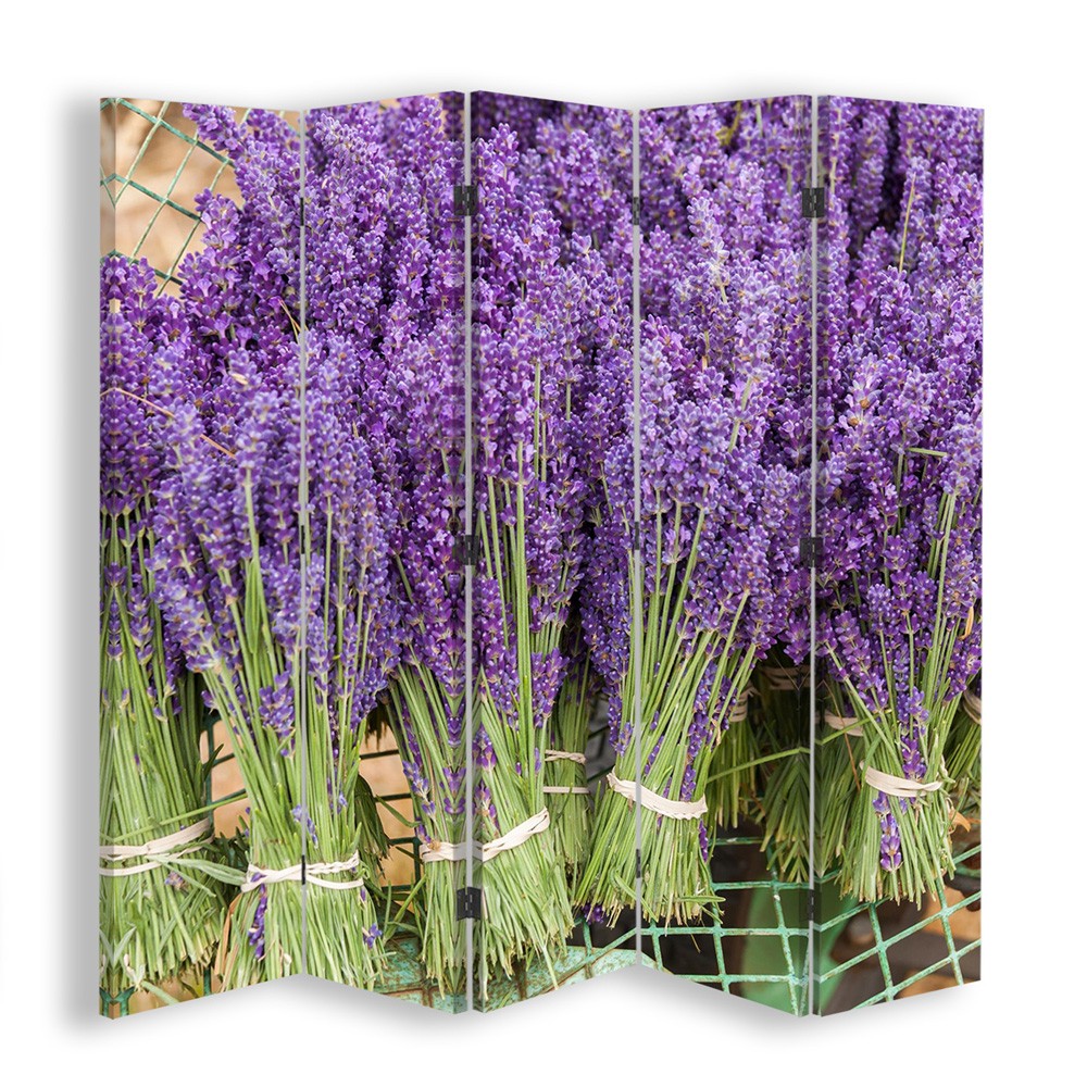 Room divider, Lavender bouquets