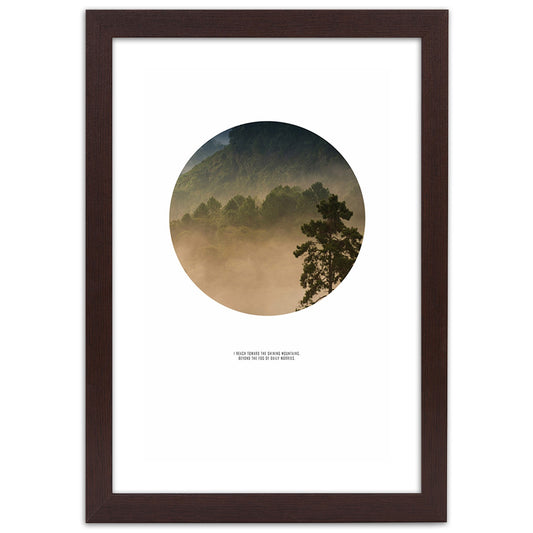 Picture in frame, Forest in a circle
