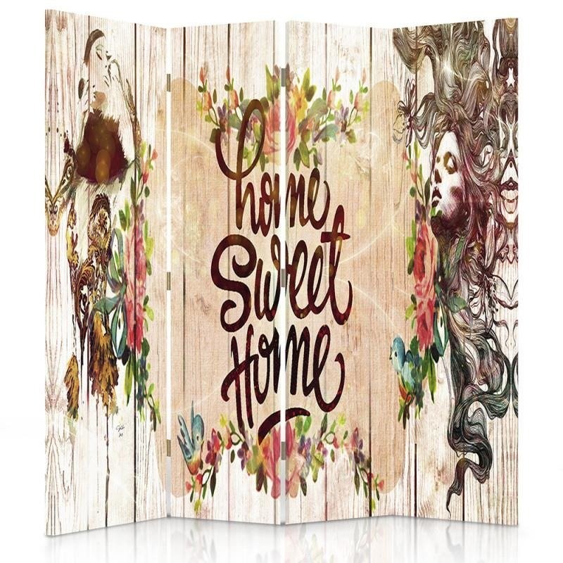 Room divider, Home Sweet Home lettering