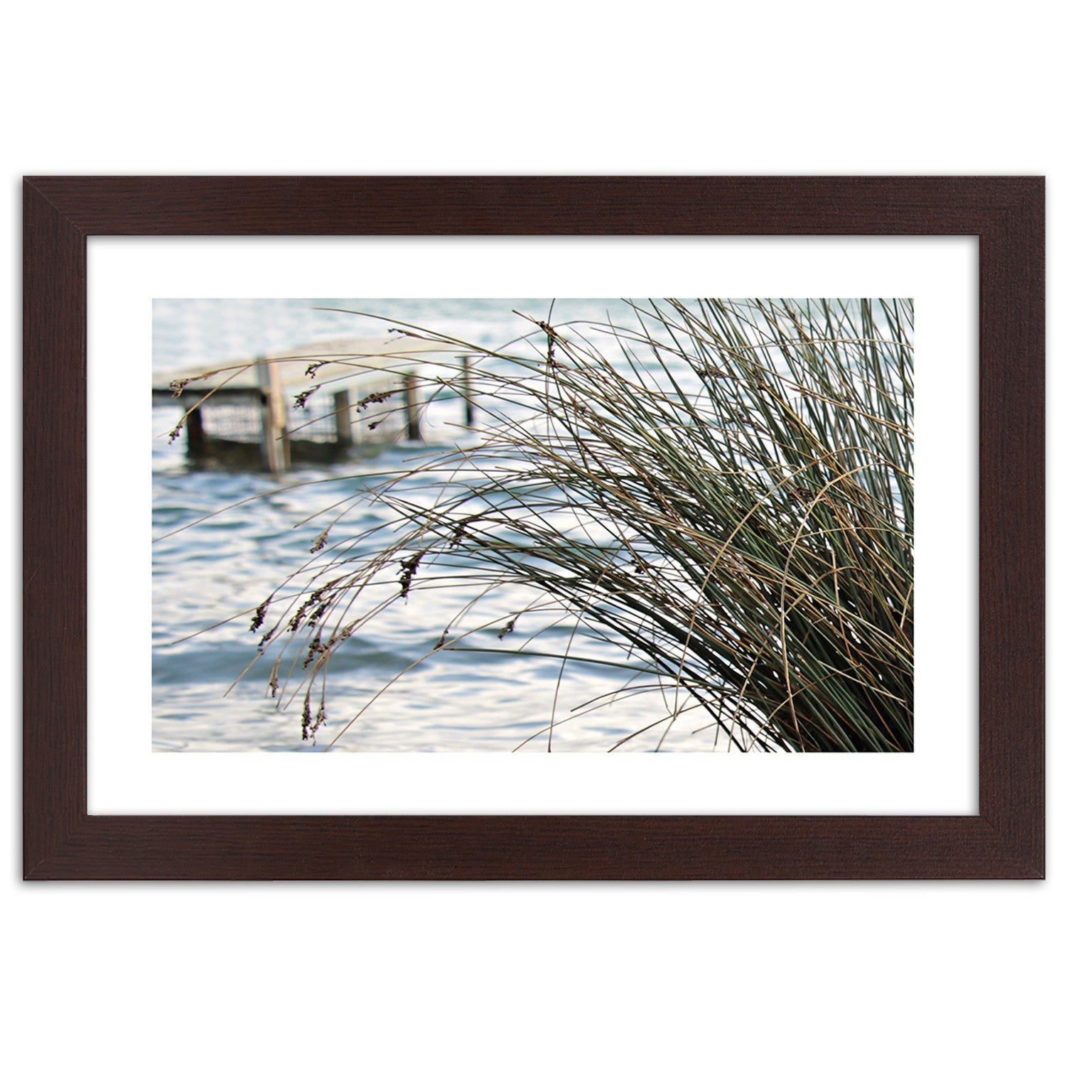 Picture in frame, Jetty on the sea