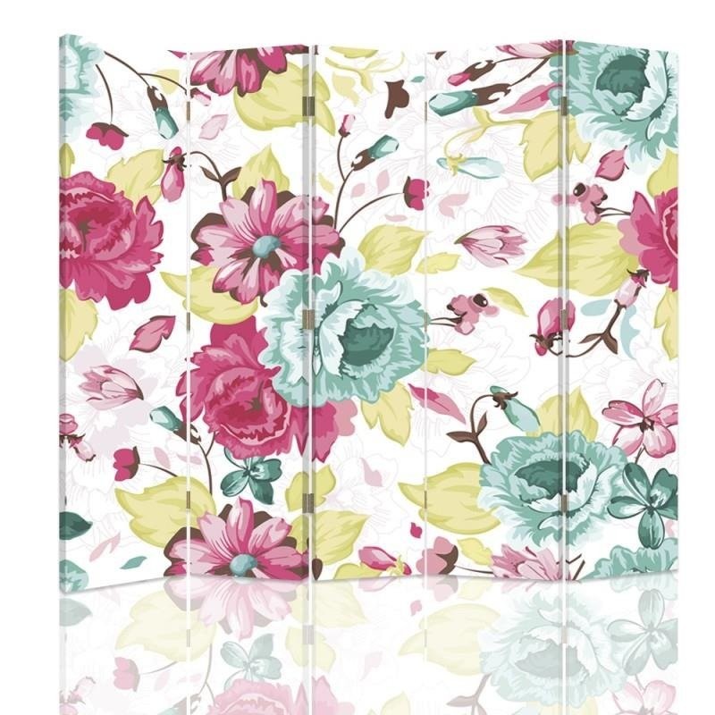 Room divider, Vintage flowers