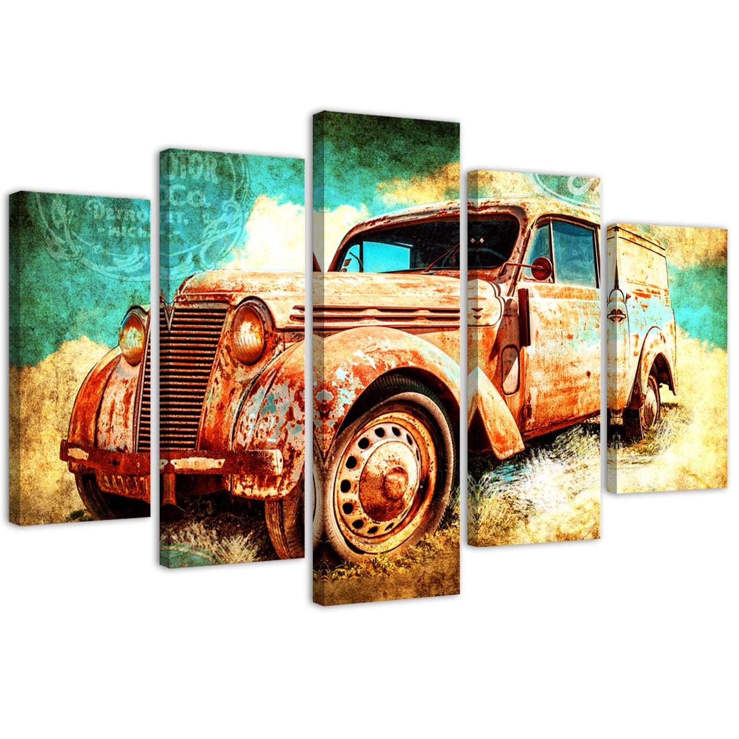 Canvas, Rusty car