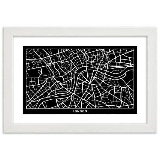 Picture in frame, City plan london