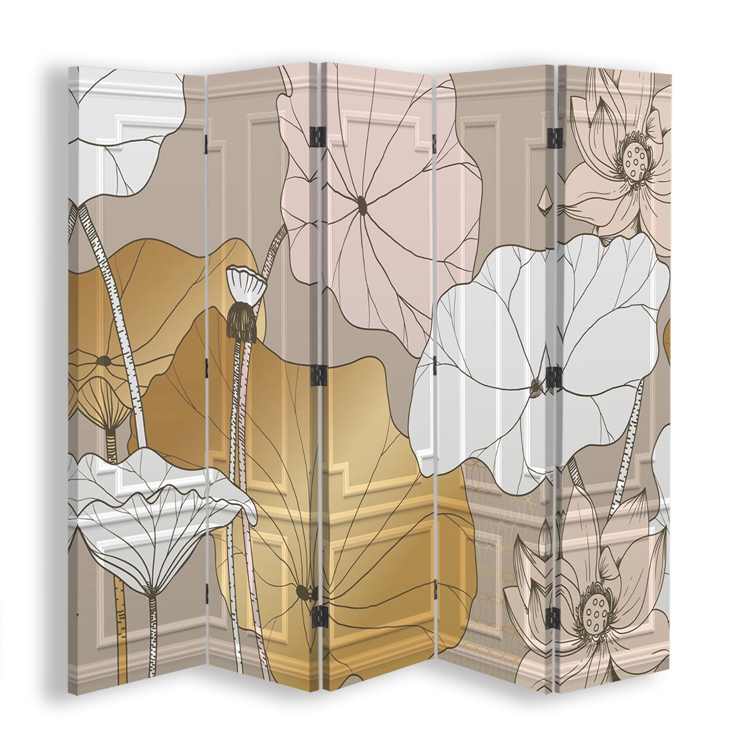 Room divider, Vintage flowers
