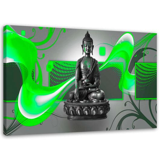 Canvas, Buddha figure - abstract