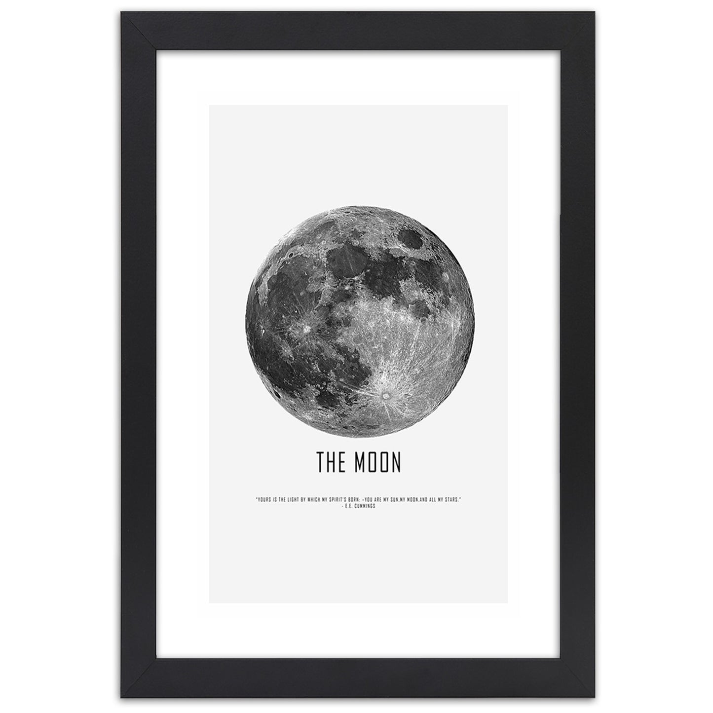 Picture in frame, Moon