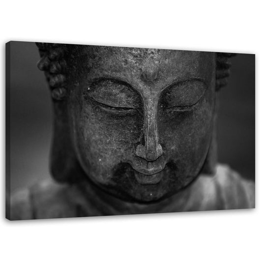 Canvas, Head of a meditating buddha